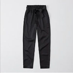 Abercrombie paper bag black pants size medium